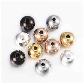 100PCS 10MM Stainless steel Round Beads 100PCS 10MM Stainless steel Round Beads